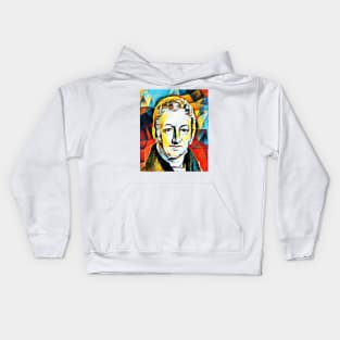 Thomas Robert Malthus Abstract Portrait | Thomas Robert Malthus Artwork 2 Kids Hoodie